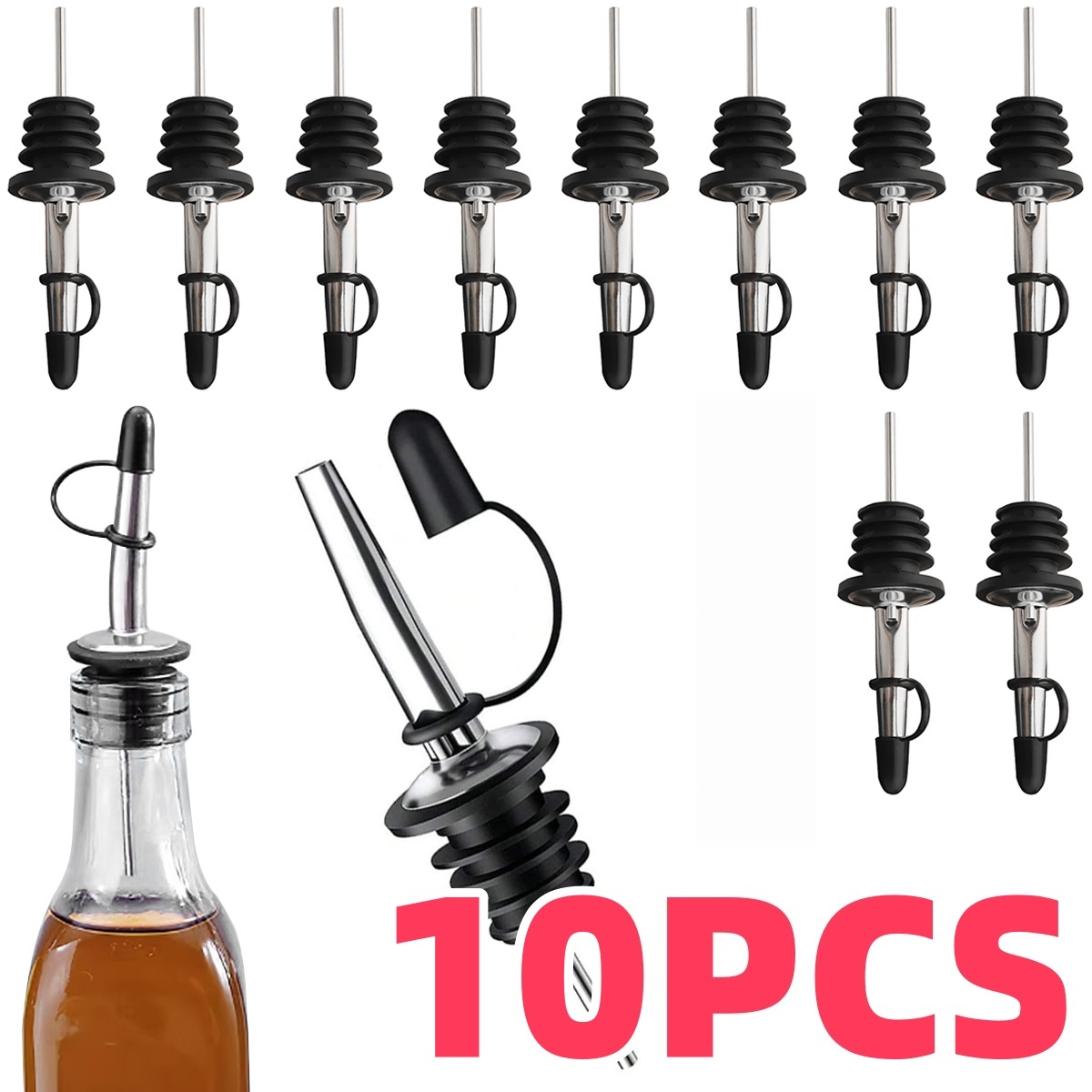 Wine Aerator Pour - Stainless Steel Wine Container Wine Bottle