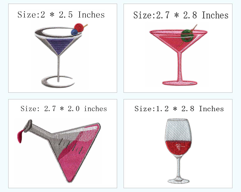 Cup & Drink Themed Iron-on Emb - Wine Beer Hat 评论和价格