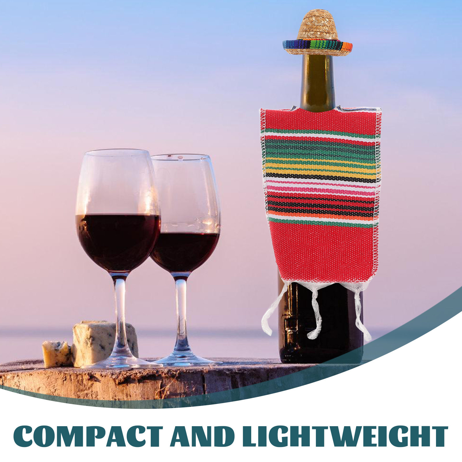 1Set Mexican Bottles Decoratio - Wine Beer Hat 评论和价格