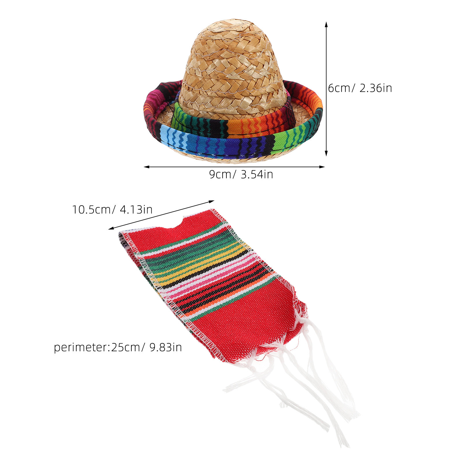 1Set Mexican Bottles Decoratio - Wine Beer Hat 评论和价格