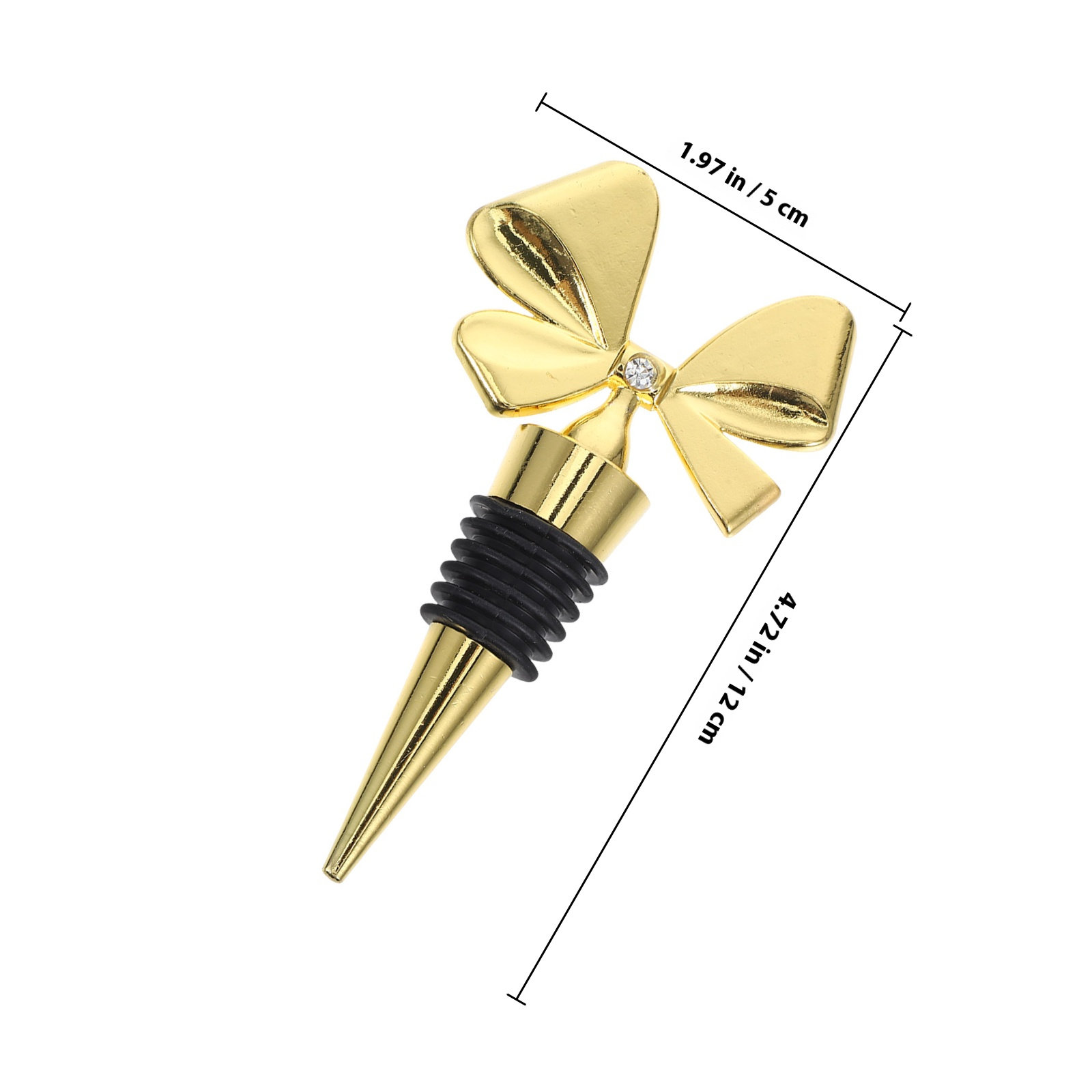 Gold Bowknot Wine Stopper Sili - Whisky Beer And Wine 评论和价格