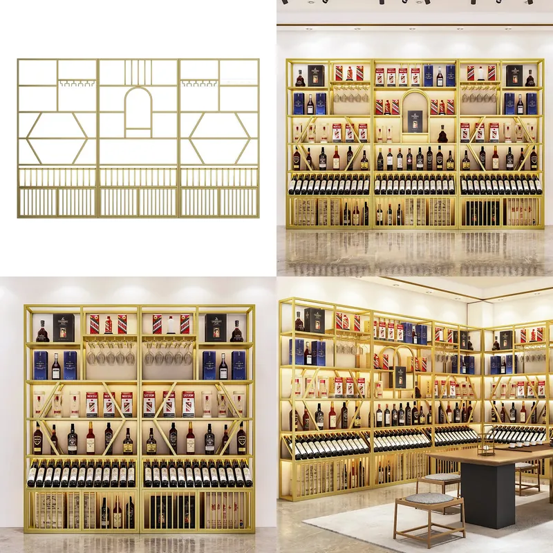 Modern Wrought Iron Floor to C - Wine & Beer Guayaquil 评论和价格