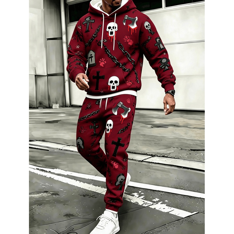 Men Wine Red Halloween Skull A - Wine & Beer Guayaquil 评论和价格