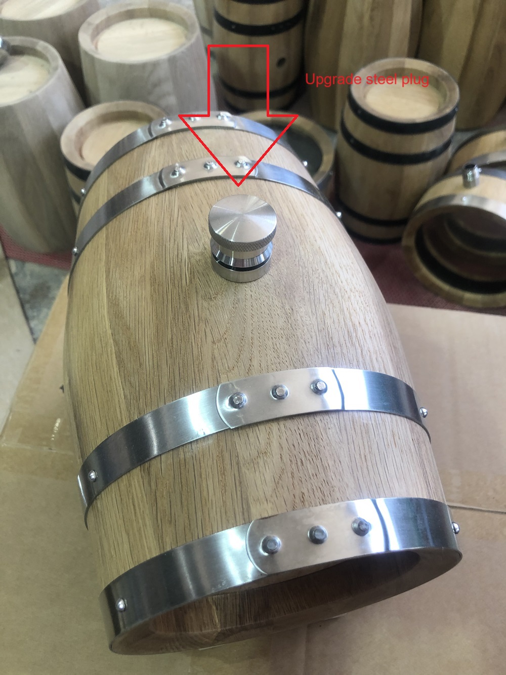 3L Double-sided Glass Wood Oak - Wine Draft Beer 评论和价格
