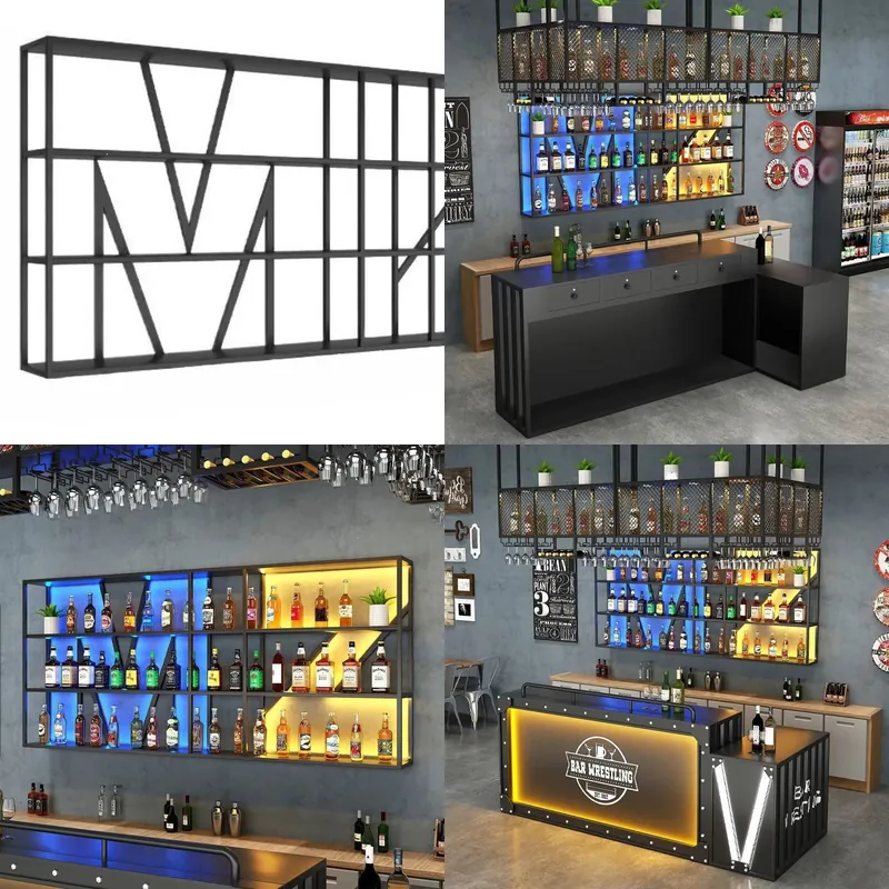 Wall Mounted Wrought Iron Wine - Wine & Beer Guayaquil 评论和价格
